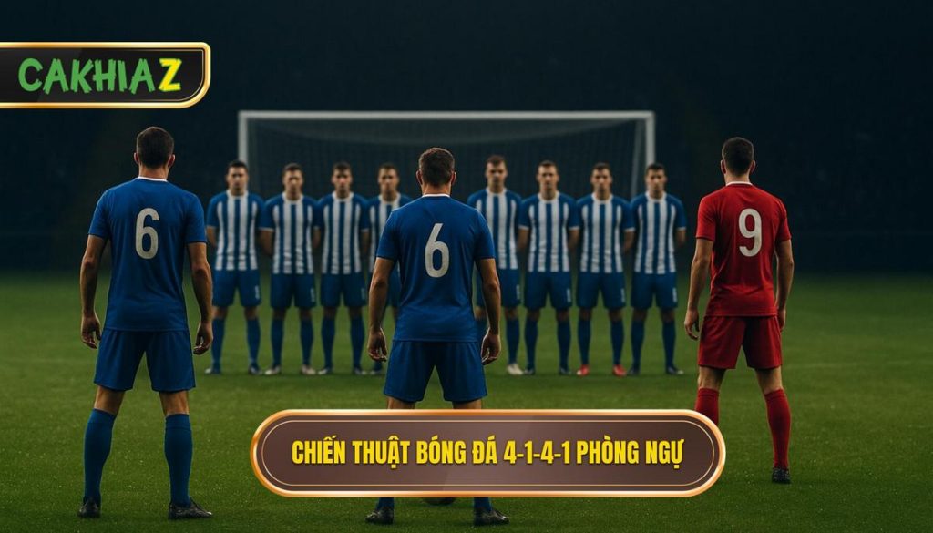 Chiến thuật bóng đá 4-1-4-1 phòng ngự